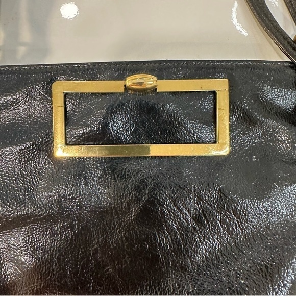 VINTAGE black purse Triangle New York - Picture 4 of 12